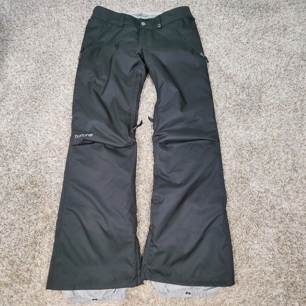 Burton DRYRIDE Society Snowboard Pants Womens Large Black Sig Fit Insulated
